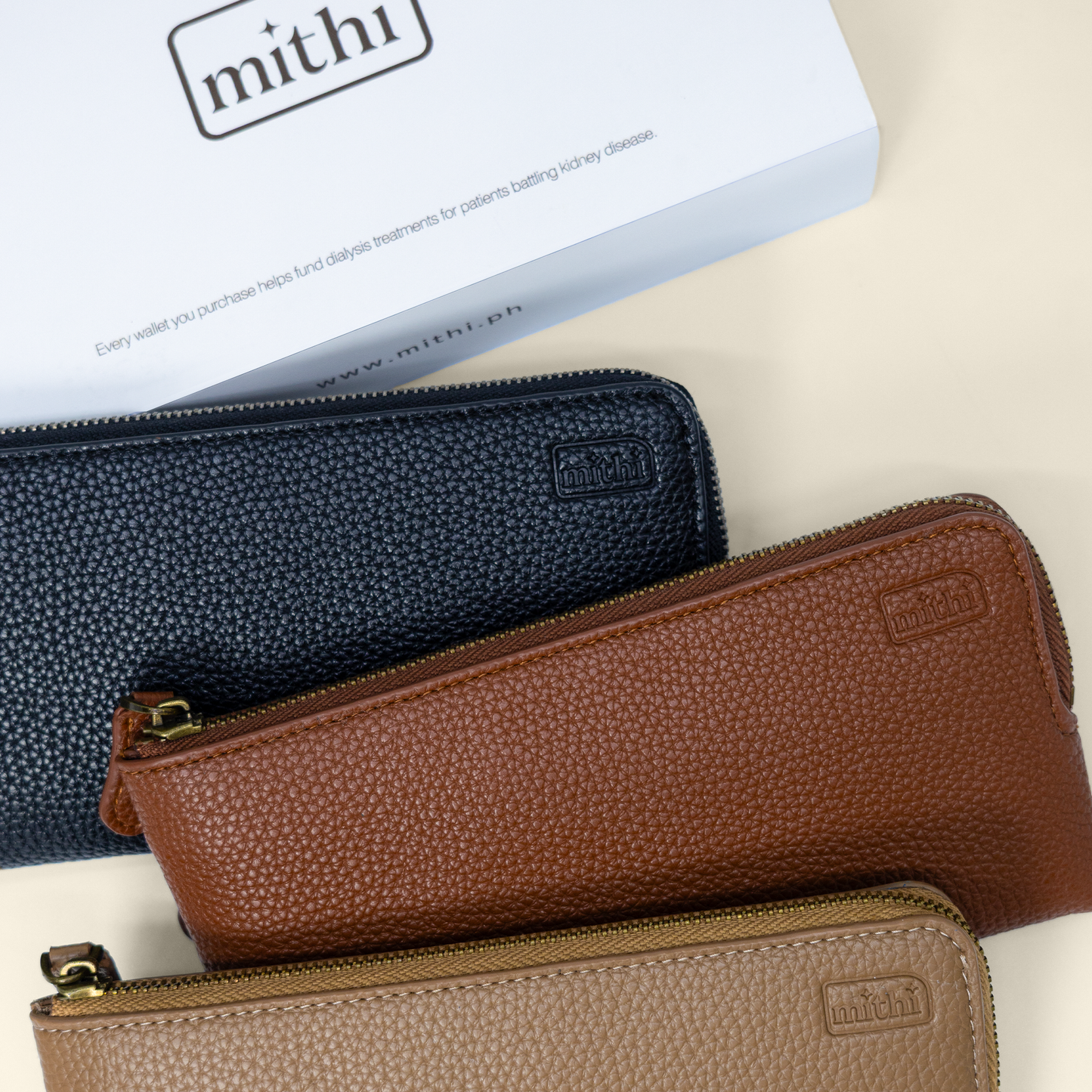 MITHI LONG WALLET - BLACK ( UNISEX )