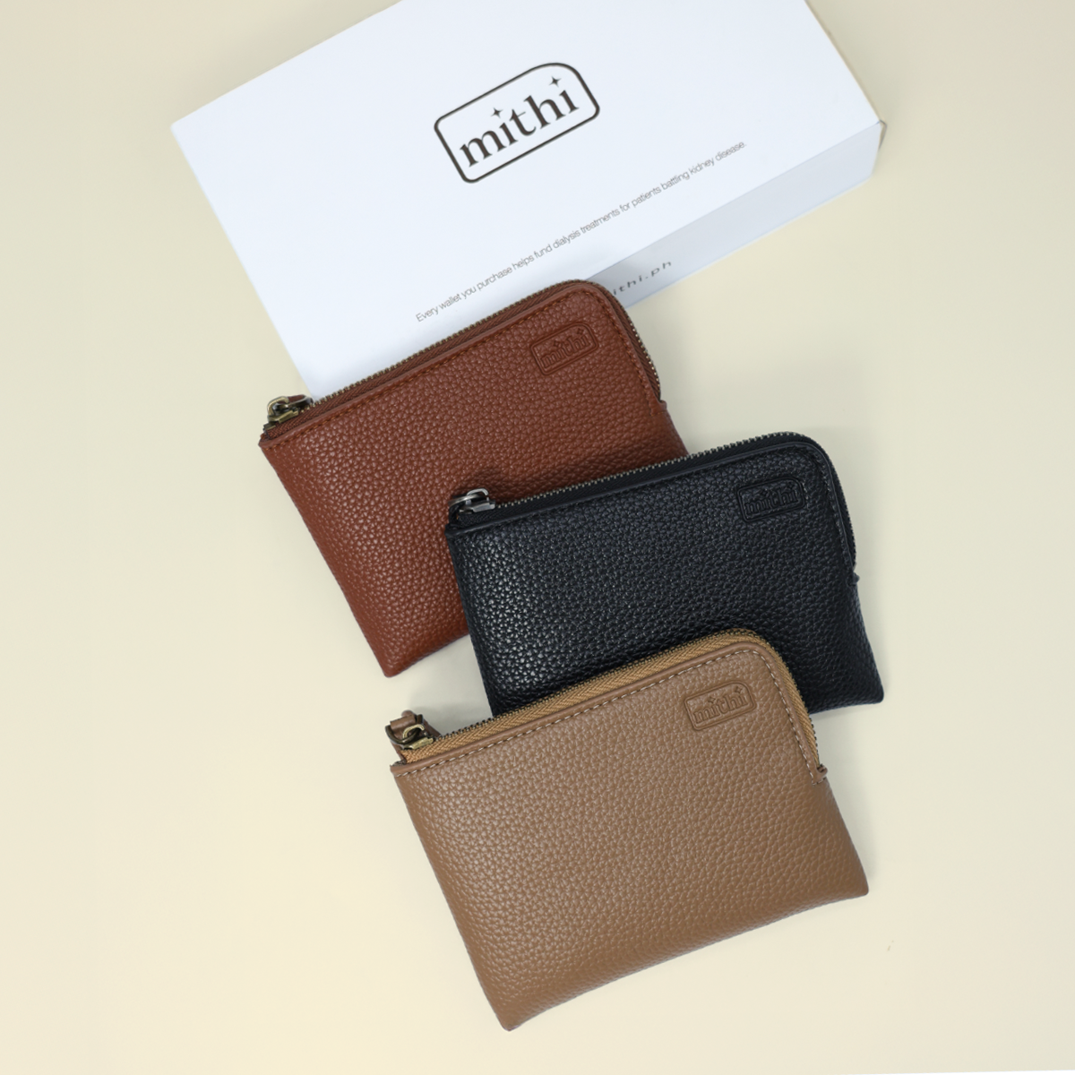 MITHI SMALL WALLET - BLACK ( UNISEX )