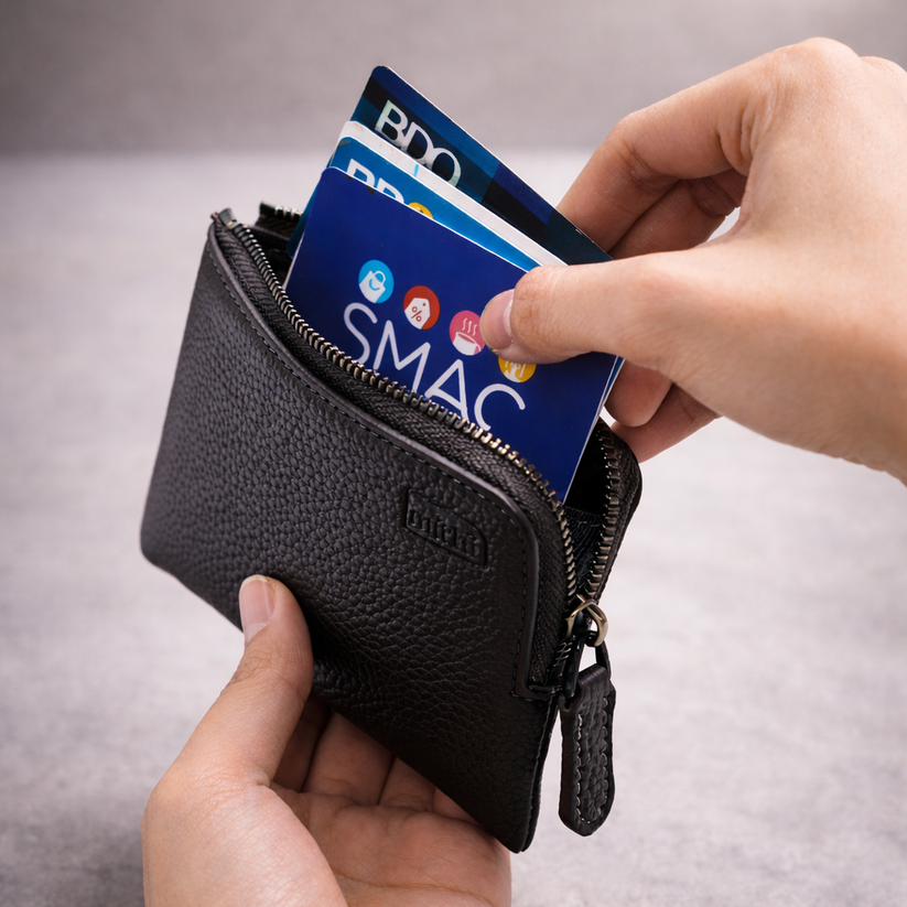 MITHI SMALL WALLET - BLACK ( UNISEX ) – Story of Mithi