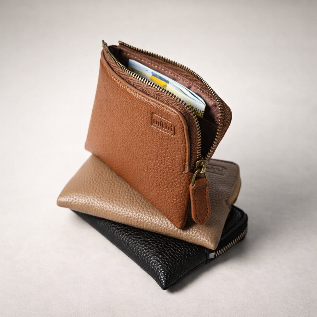 MITHI SMALL WALLET - BROWN ( UNISEX )