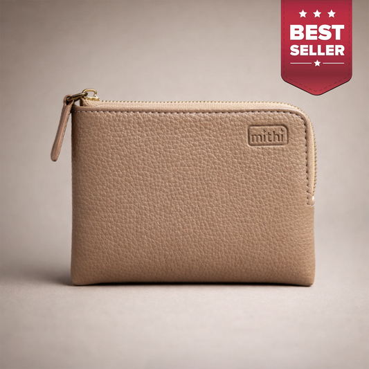 MITHI SMALL WALLET - BEIGE ( UNISEX )