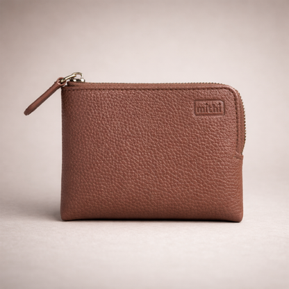 MITHI SMALL WALLET - BROWN ( UNISEX )
