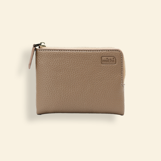 MITHI SMALL WALLET - BEIGE ( UNISEX )